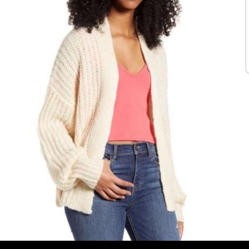 LOVE + DESIGN knit Cardigan With Neon size M